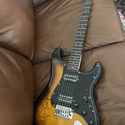 Alice Cooper Signed Guitar