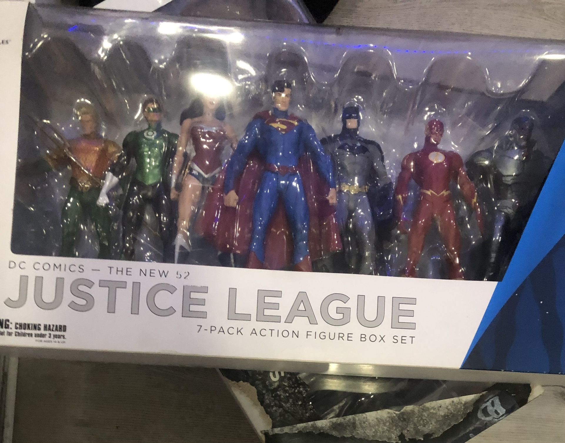 DC Collectibles JUSTICE LEAGUE SEVEN ACTION FIGURE BOX SET -WE CAN BE HEROES NEW