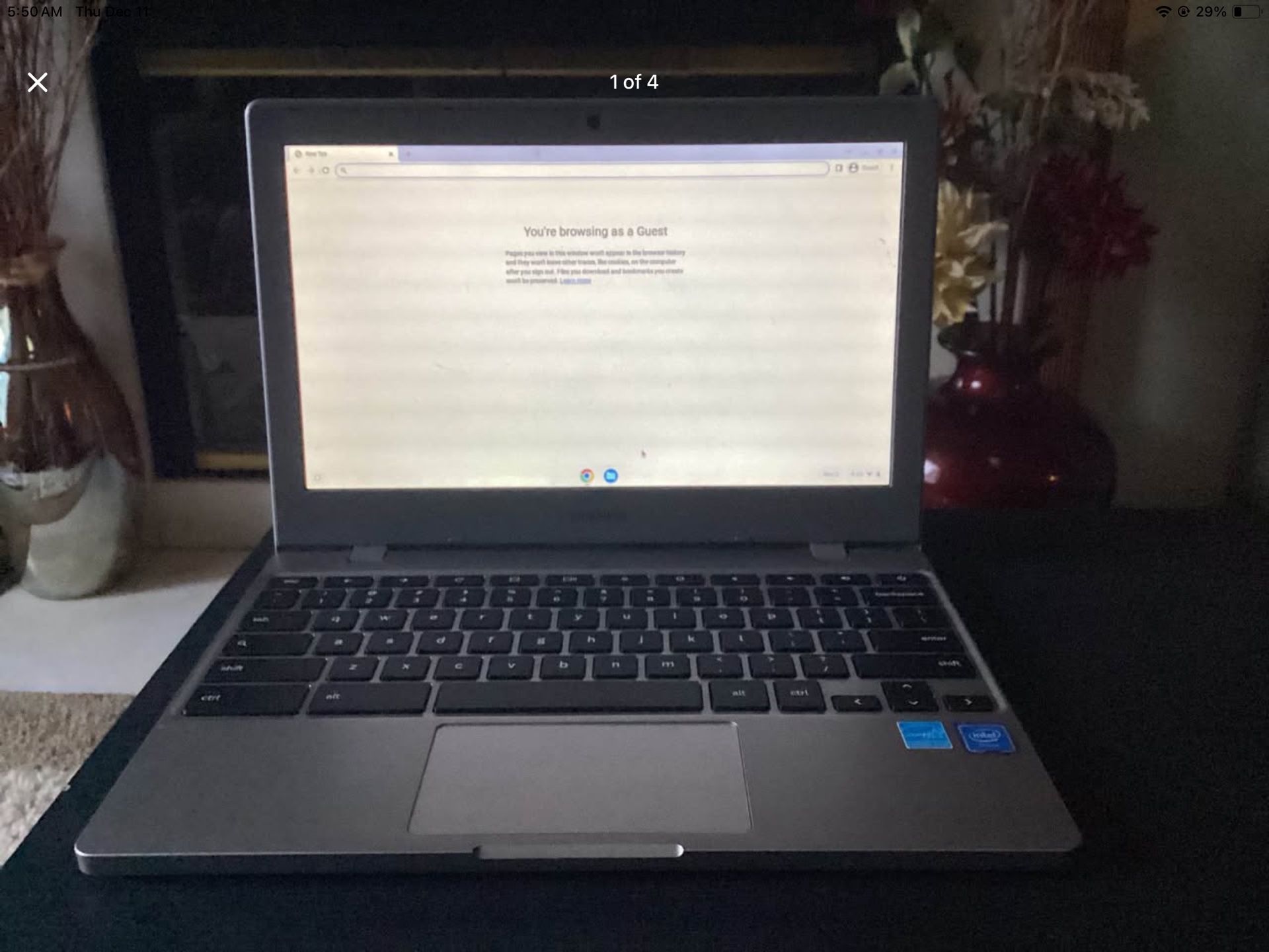 Samsung Chrome book 4 XE310XBA 11.6 Intel Celeron Chrome OS- Works Great! Pickup Only