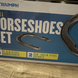 New Triumph Steel Horseshoes Set