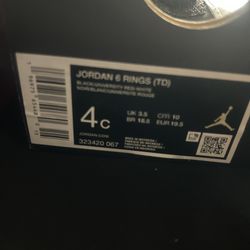 Jordan 6 Rings With Box 4c
