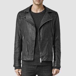New All saints Kushiro biker leather jacket (size M)