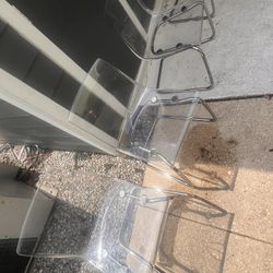 Clear Acrylic Dining Chairs 