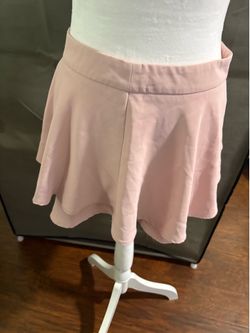 Vestibule Mini Skirt Pink Asymmetrical overlap Skirt Size Small