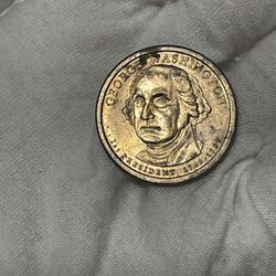 2007 P - George Washington Presidential Golden Dollar Coin