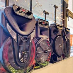 ☔️ Bocinas Bluetooth⏰ Con Micrófono Luces Led Muy Buen Sonido🔌