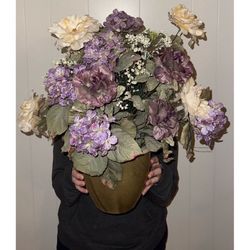 Indoor Flower Pot Artificial Flowers Plant Home Decor Decorations Bouquet 