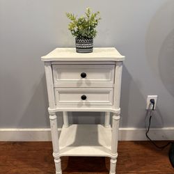 Shabby Chic  Side Table Nightstand 