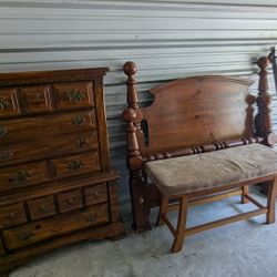 Bedroom Set Dresser Queen Bed and TV Stand