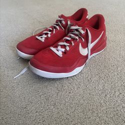kobe 8 University Red with white laces
