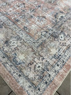 Vintage style 9x12 washable area rug