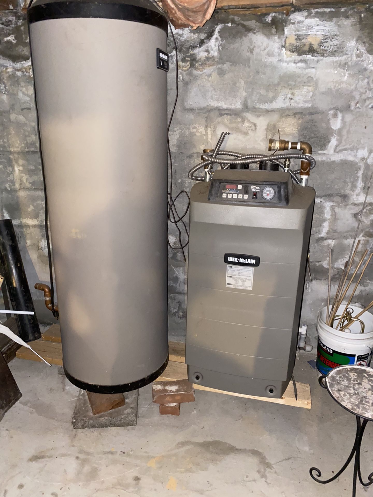Weil- McLain natural gas boiler and water heater