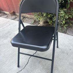 Six Peakform Metal Folding Chairs 