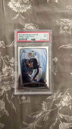New England Patriots - 2014 Bowman Chrome Jimmy Garoppolo RC PSA 9