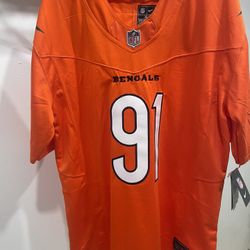 Cincinnati Bengals Hendrickson Fuse stitched jersey size XL