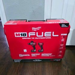 Milwaukee M18 FUEL Hammer Drill and Impact Driver Combo Kit Hard Case Included (Tools Only)