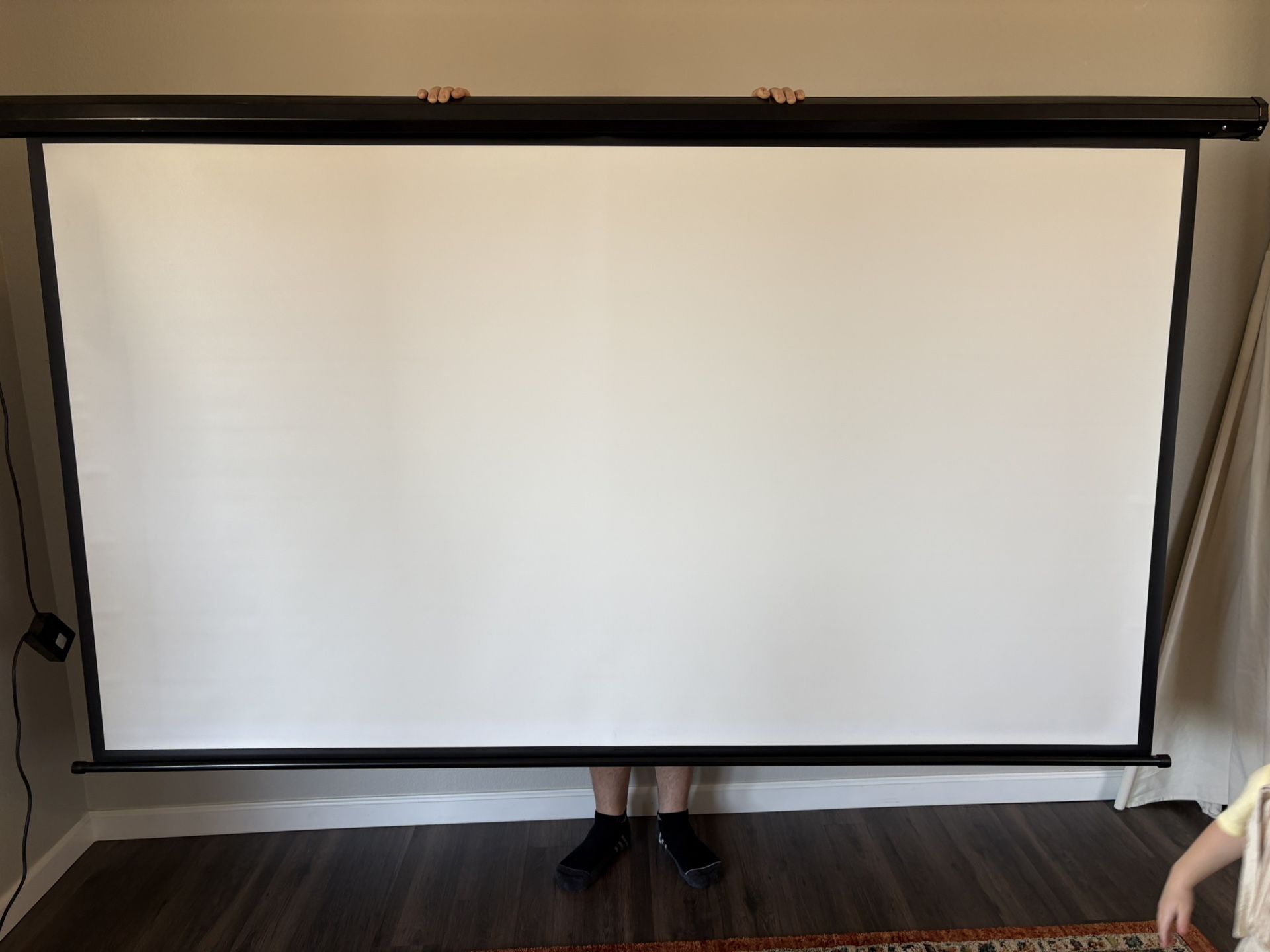 Electric powered projector screen