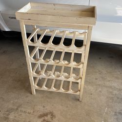 Rustic Wine Holder Table