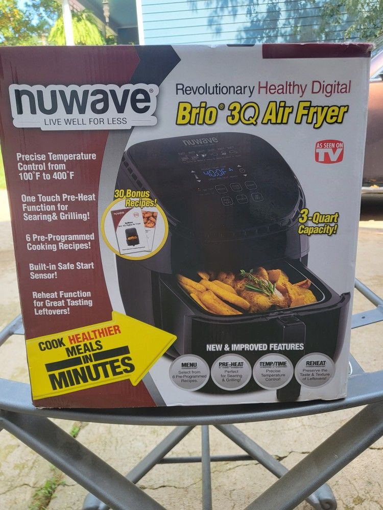 NUWAVE BRIO 3Q AIR FRYER●COMPLETE●