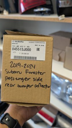 2019-2024 Subaru Forester Passenger Side Rear Bumper Reflector