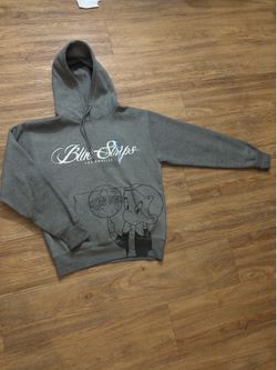 Blue Strips La Grey Hoodie Size Small
