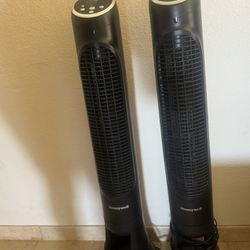 2 Honeywell QuietSet Tower Fans 