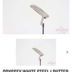 [Like New] Odyssey White Steel #1 Putter 35”