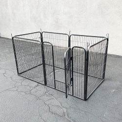 $85 (New) Heavy duty 32” tall x 32” wide x 6-panel pet playpen dog crate kennel exercise cage fence 