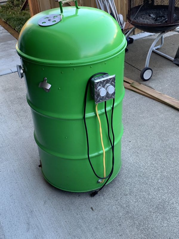 Big Ugly Drum Electric Smoker Seahawks colors w/12 for Sale in