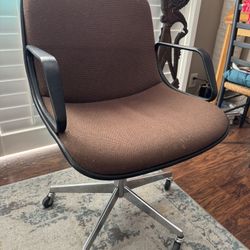 Vintage MCM Harpers Pollock Executive Rolling Desk Chair