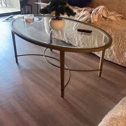 Medium Gold Coffee Table