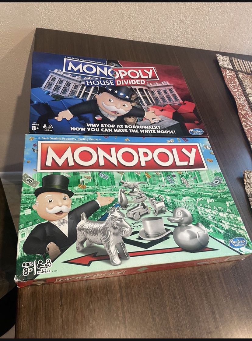 Monopoly games 10 each