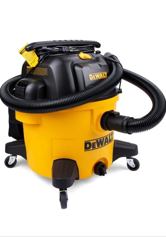 DEWALT 9 Gallon Poly Wet/Dry Vac DXV09PZ, Shop Vacuum for Workshop/Jobsite Yellow