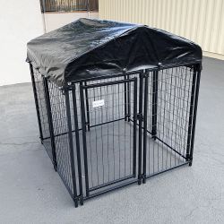 New in box $165 Heavy-Duty Kennel with Cover (4 x 4 x 4.5 FT) Dog Cage Crate Pet Playpen