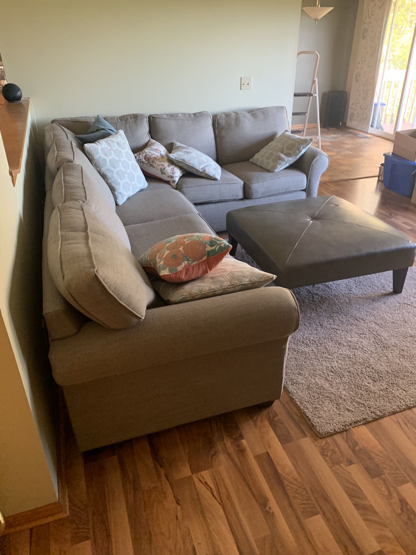 Gray Fabric Sectional 
