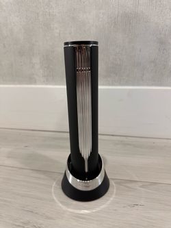 Electric Wine Bottle Opener with Charging Base & Built-in Foil Cutter – Rechargeable Intelligent Touch-Activated Automatic Corkscrew