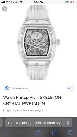 Brand new Phillip Plein The $keleton Crystal Automatic Watch