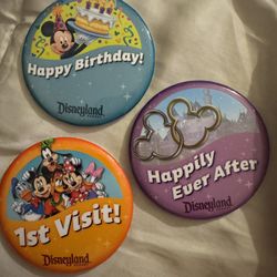 Disney 3 Set Buttons 2018