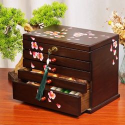 Vintage Style wooden jewelry Box