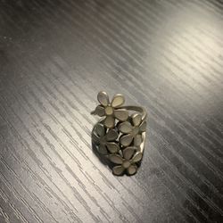 $5 Sterling Silver Daisies Ring