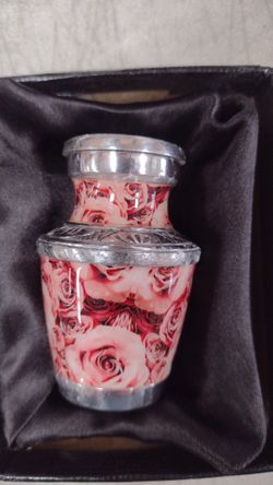 BRWH-B09FK8W2ZM    Bold & Divine Cremation Urns - Decorative Urns for Human Ashes, Female & Male, Pink Rose Keepsake