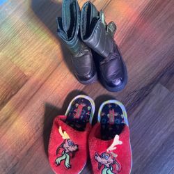 Grinch Slippers And Snow Boots