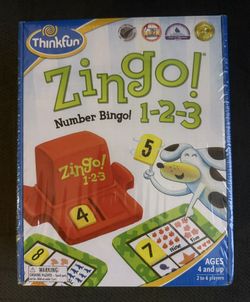 The ThinkFun Zingo 1-2-3 Number Bingo Game