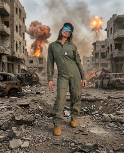 Military authentic size 34 ( model 5’2” ) weight 134 Halloween