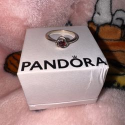 Pandora Birth Month Stone Ring (Jan) 8.5
