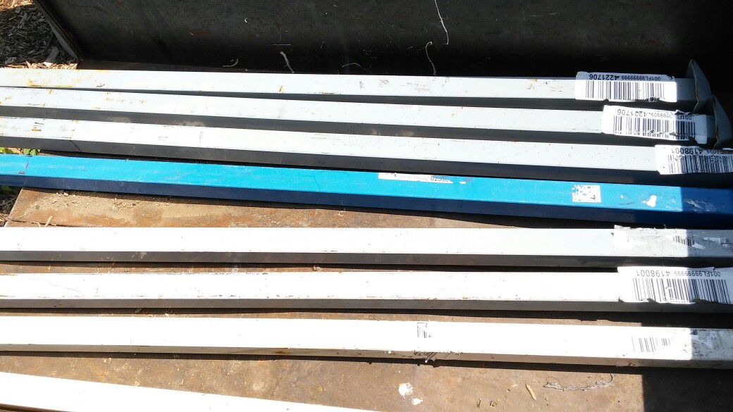 (8) New 2" x 2" x 5' 6 1/2" Square 2/25" Thick Steel Tubing