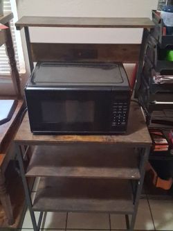 Microwave and stand