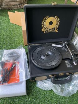 New Retro Music Portable Suitcase Vinyl Record Player