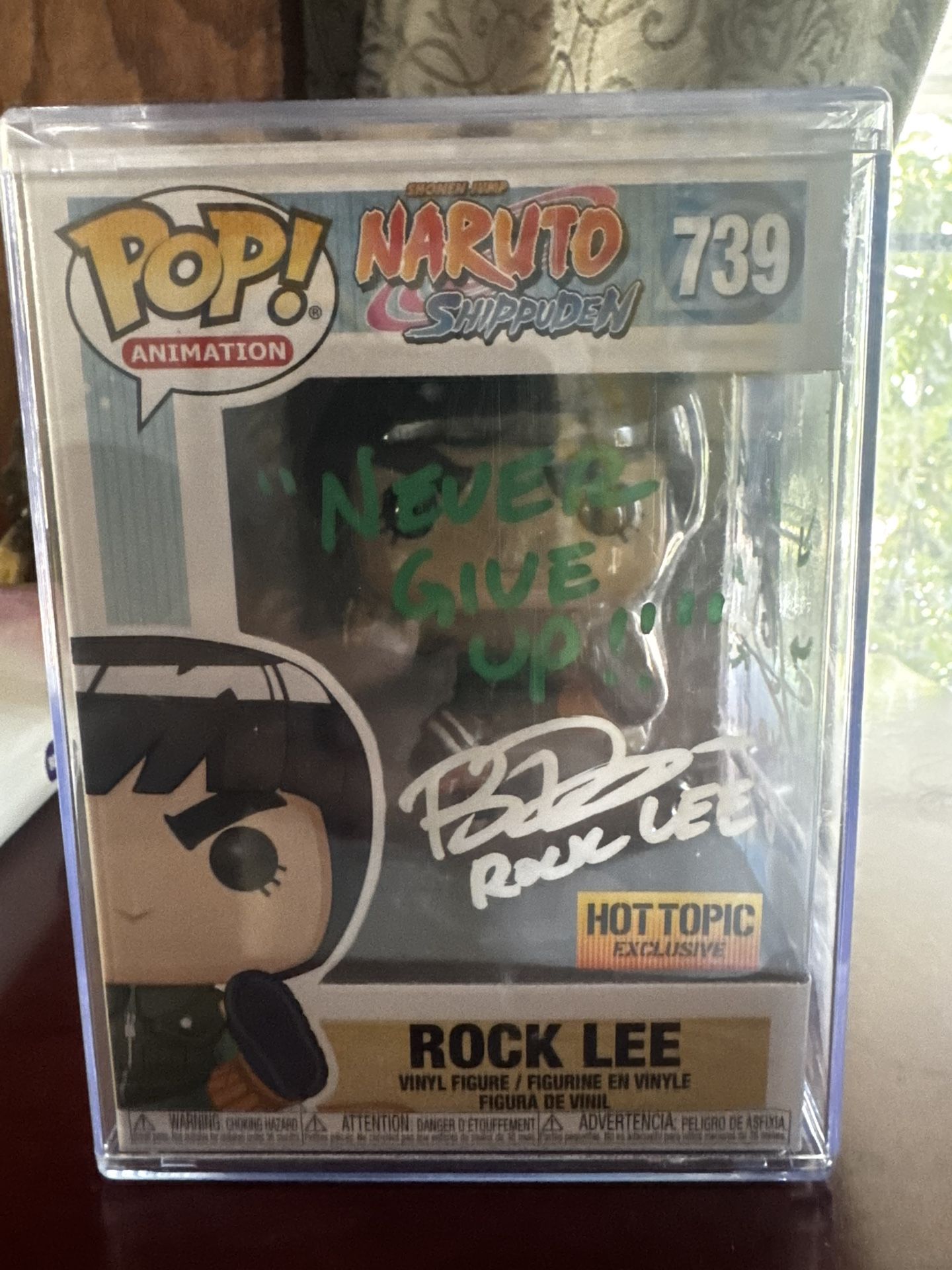 Signed Rock Lee w Hard Cover