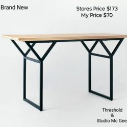 Brand New Threshold & Studio MC Gee Large Writing Desk Or Console Table Or Decorative Console